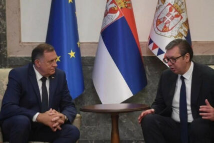 Dodik i Vučić se sastali pa najavili: "23. maja zajednički ćemo se boriti za istinu, ponos i dostojanstvo"