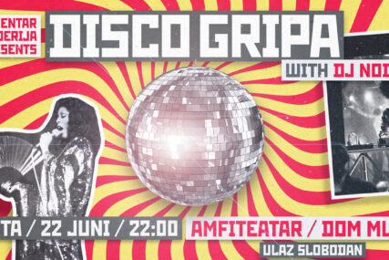 Nova "Disco Gripa" u subotu u Amfiteatru Doma mladih