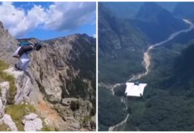 S najviše stijene u BiH smjeli skakači izveli BASE skok (VIDEO)