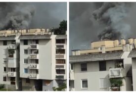 Veliki požar na Ilidži, gori stambena zgrada