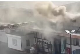 Požar u fabrici "Vispak" u Visokom (VIDEO)