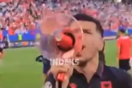 Fudbaler Albanije poveo sramno navijanje: “Je**š Makedonce!“ (VIDEO)