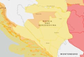 Meteoalarm izdao više upozorenja za BiH zbog jakih pljuskova praćenih grmljavinom