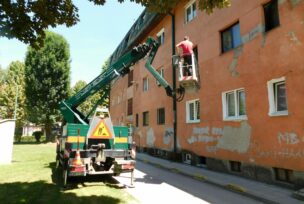 Popravka oštećenog oluka