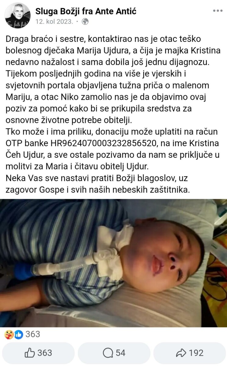 FOTO: FACEBOOK/FRA ANTE ANTIC