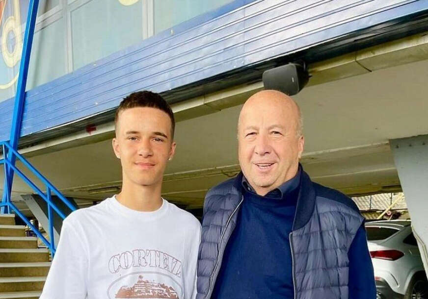 FOTO: LEON OROZ SA DIREKTOROM DINAMA VELIMIROM ZAJECOM/PRIVATNA ARHIVA