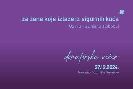 Donatorska večer 'Uz nju - za njenu slobodu' večeras u Narodnom pozorištu Sarajevo