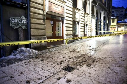 U samom centru Sarajeva ponovo se obrušila fasada (FOTO)