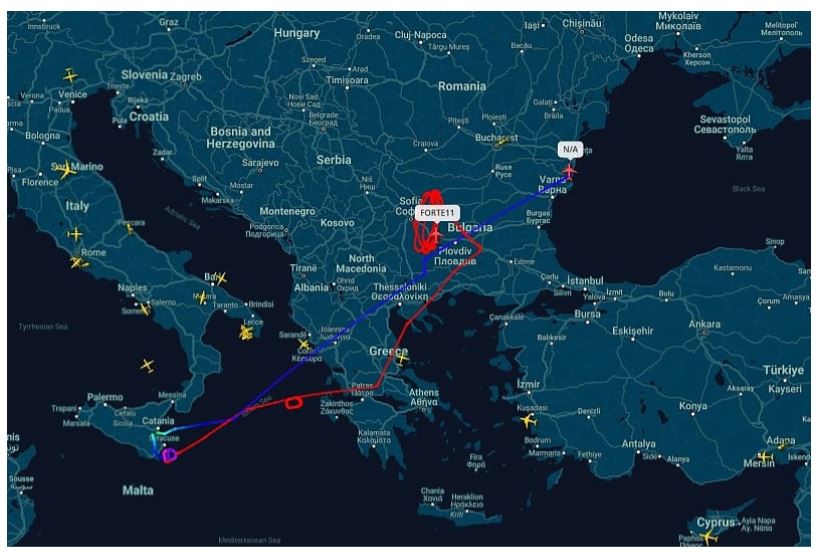 FOTO: FLIGHTRADAR24
