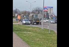 KONVOJ EUFOR-a STIGAO U BANJA LUKU MUP RS-a prati svaki njihov pokret... (VIDEO)