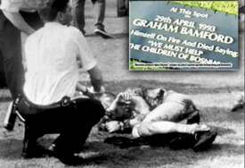 Sjećanje na Grahama Bamforda: Britanca koji se u Londonu 1993. živ spalio zbog agresije na Bosnu i Hercegovinu