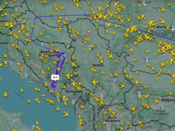 FOTO: SCREENSHOT / FLIGHTRADAR24