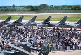 (FOTO) Kompletna eskadrila od 12 borbenih aviona Rafale prvi put predstavljena u Hrvatskoj
