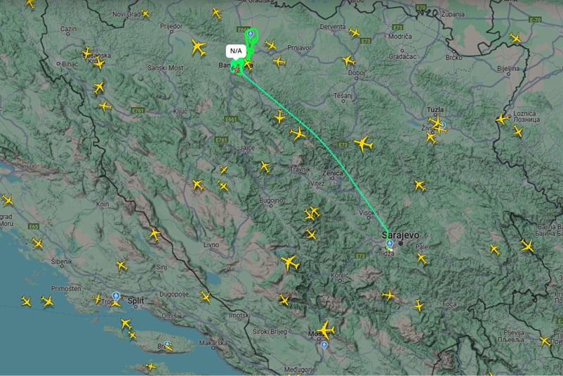 FOTO: FLIGHTRADAR 24