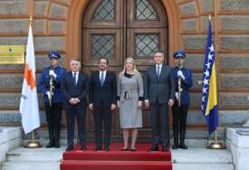 Članovi Predsjedništva BiH svečano dočekali kiparskog predsjednika