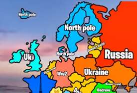 Mapa koja pokazuje kako Amerikanci vide Evropu razbjesnela Balkance i to s razlogom