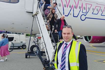 Tuzlak Rijad Sedić prvi put sletio na tuzlanski aerodrom kao pilot Wizz Air-a