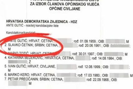 Srbin Četnik kandidat HDZ-a na izborima