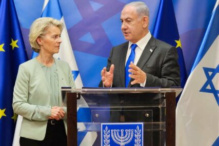VON DER LEYEN RAZGOVARALA S NETANYAHUOM  Predsjednica Evropske komisije otvoreno se svrstala na stranu...