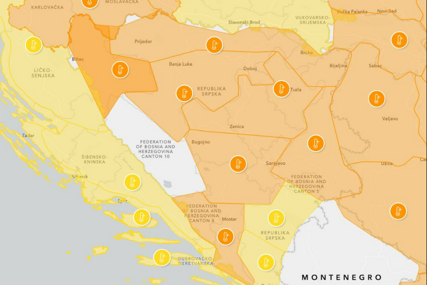 Narandžasto upozorenje za BiH: Opasno visoke temperature...
