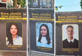 Živinice slave izvrsnost: Grad ukrasili panoi sa učenicima generacije