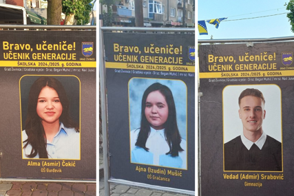 Živinice slave izvrsnost: Grad ukrasili panoi sa učenicima generacije