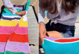 (VIDEO) Pogledajte kako od peškira za plažu napraviti torbu: Internetom kruži zanimljiv trik