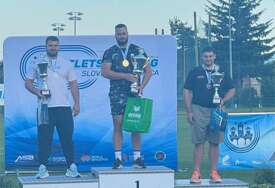 Bacač kugle Mesud Pezer s hicem od 19,92 metra pobijedio na mitingu u Slovenskoj Bistrici