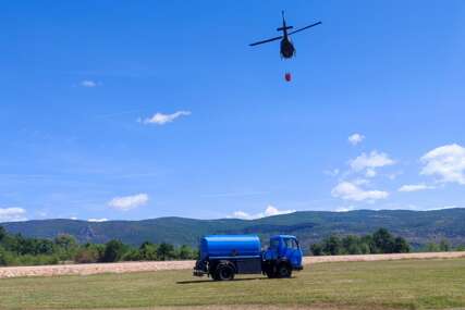 Grude: Požar bjesni peti dan, vjetar otežava gašenje helikopterom