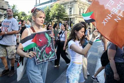 Srbija: Protest podrške Palestini i protiv izvoza oružja Izraelu