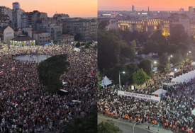 Završeni skupovi na Slaviji i kod Skupštine u Beogradu: Brojni građani ostali na ulicama