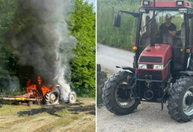 Domaćinu planuo traktor na njivi: Prijatelji mu kupili novi