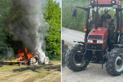 Domaćinu planuo traktor na njivi: Prijatelji mu kupili novi