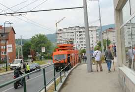 OKOM KAMERE "Riktali"elektro trolejbuske žice u Vogošći