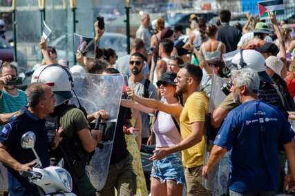 Demonstracije na grčkom Rodosu zbog posjete izraelskog turističkog broda