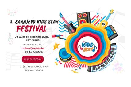 Otvorene prijave za Sarajevo „Kids Star“ festival 2025.