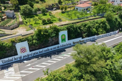 HDZ-ov direktor Cesta FBiH naredio uklanjanje velikog grafita kod Čapljine