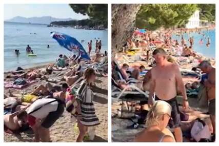 Počele gužve na plažama: Pogledajte kako je u Makarskoj (VIDEO)