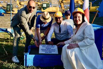 Polaganjem kamena temeljca počela izgradnja južne tribine na Grbavici