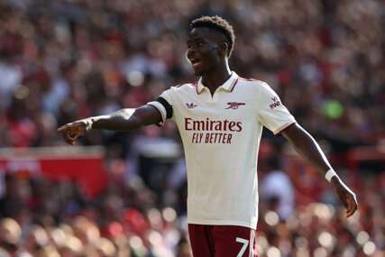 Bukayo Saka van terena četiri sedmice