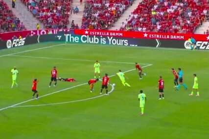 Kontroverzni pogodak Barcelone protiv Mallorce: Slavlja Katalonaca dok protivnik leži nakon udarca