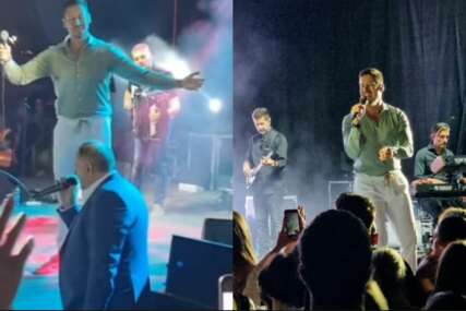 “Ovo je neki čovjek što mi uze sve": Dodik uzeo mikrofon i zapjevao na koncertu Nikole Rokvića u Trebinju VIDEO