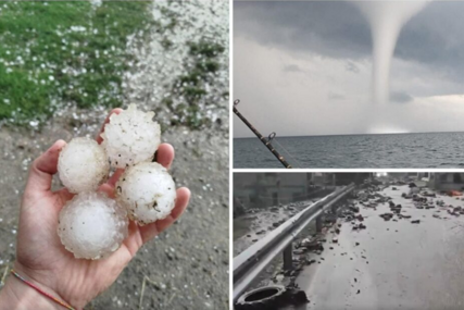 Tornado pogodio sjevernu Italiju: Padao grad veličine kokošijeg jajeta
