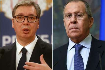 Vučić sa Lavrovom: Kriza u RS je izvana izazvana
