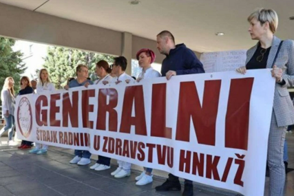 Ročište odgođeno, zdravstveni radnici u HNK u generalnom štrajku do daljnjeg