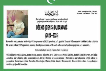 Poznat termin dženaze bebe iz Konjica: Morao je otac voziti do bolnice, jer u Konjicu nije bilo sanitetskog vozila