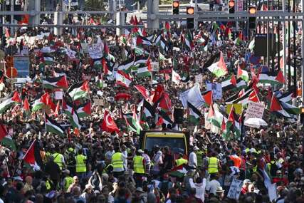 U Briselu održane velike demonstracije podrške Palestincima