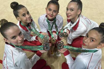 Gimnastičarke Kluba ritmičko-sportske gimnastike 'Sloboda' osvojile osam medalja u Rumuniji