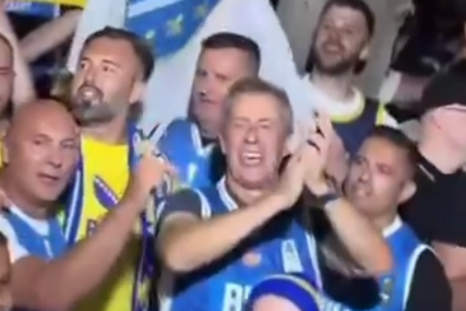 Enes Begović ne propušta mečeve "Zmajeva", popularna pjesma grmi Kiprom (VIDEO)