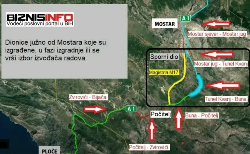 FOTO: TRI DIONICE ČINE JEDNU CJELINU OD MOSTARA KA MORU